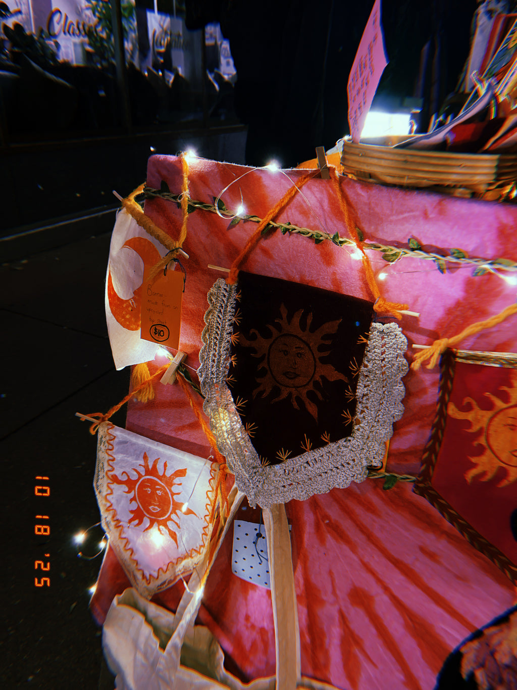 Embroidered Lace Sun Banner
