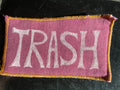 Upcycled Trash Patch-- pink chambray