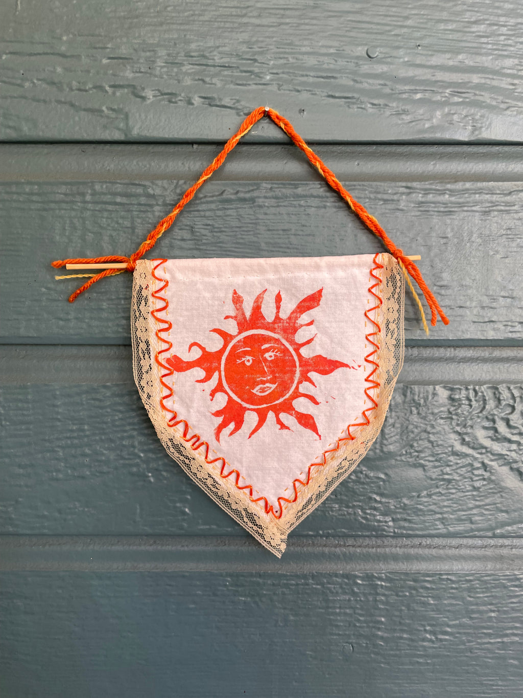 Embroidered Lace Sun Banner