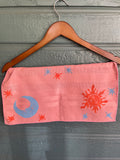 Pink Celestial Sun and Moon Kerchief Bandana