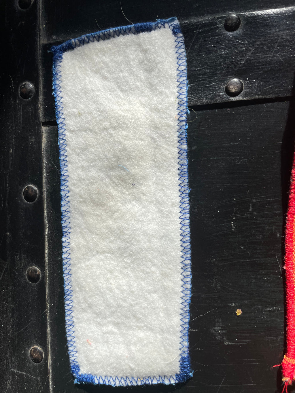 Employees Must Repent Patch-- Blue with Pink Print