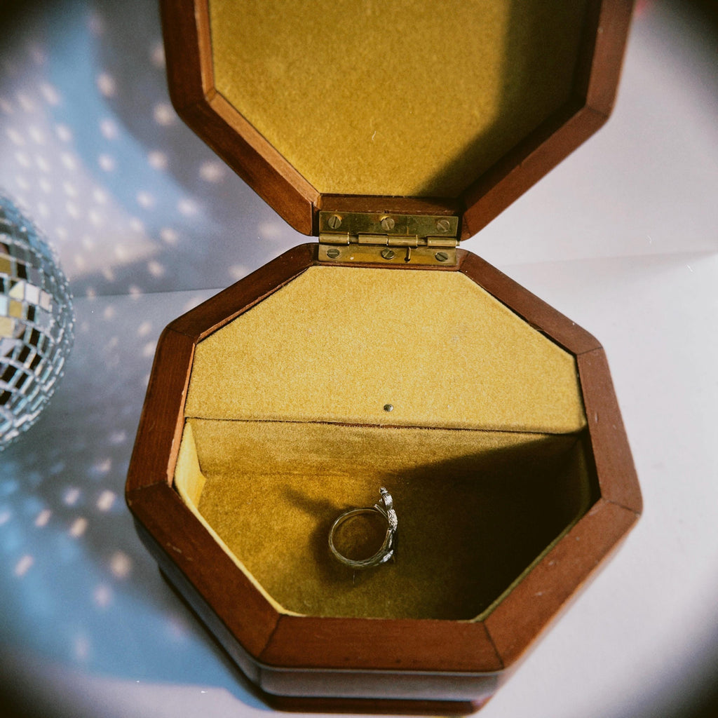 Handpainted Sun and Moon Music Box: Upcycled Whimsigoth Jewelry Box NOT HAUNTED